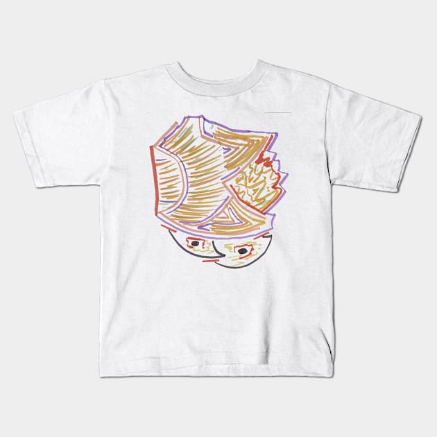 Abstract Picture Of My Cat. 1. Kids T-Shirt by T-850